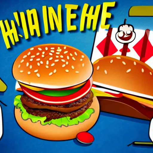 Image similar to hamburger nightmare