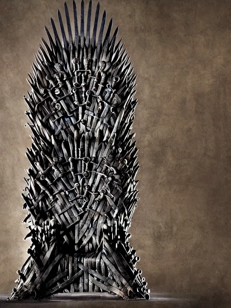 game of thrones chair made of rifles, shotguns, | Stable Diffusion