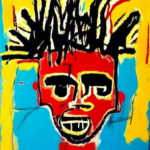 Image similar to a ultradetailed beautiful art jean michel basquiat