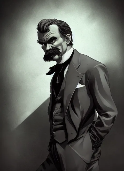 Friedrich Nietzsche with a chiseled Jawline and | Stable Diffusion | OpenArt