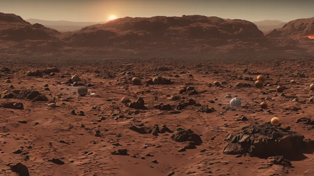 Image similar to terraforming mars played by God!!, solar system view with ui, film still from the movie directed by Denis Villeneuve, wide lens