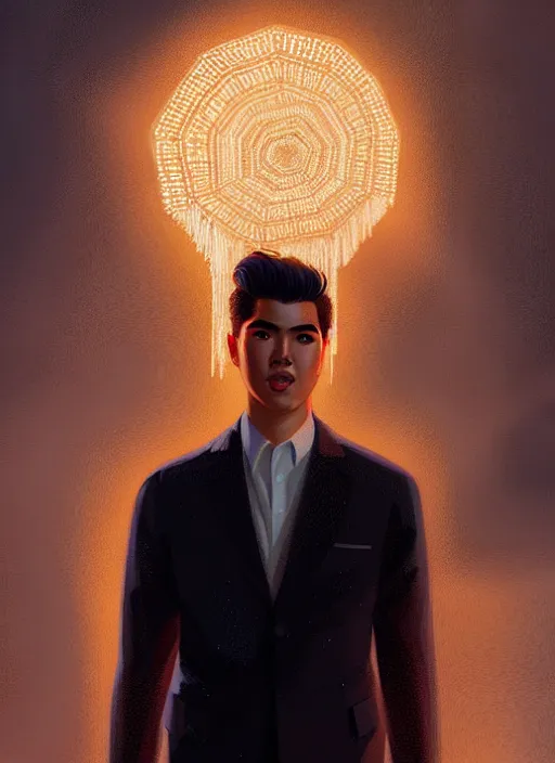 Prompt: portrait of reggie mantle, intricate, elegant, glowing lights, highly detailed, digital painting, artstation, concept art, smooth, sharp focus, illustration, art by wlop, mars ravelo and greg rutkowski