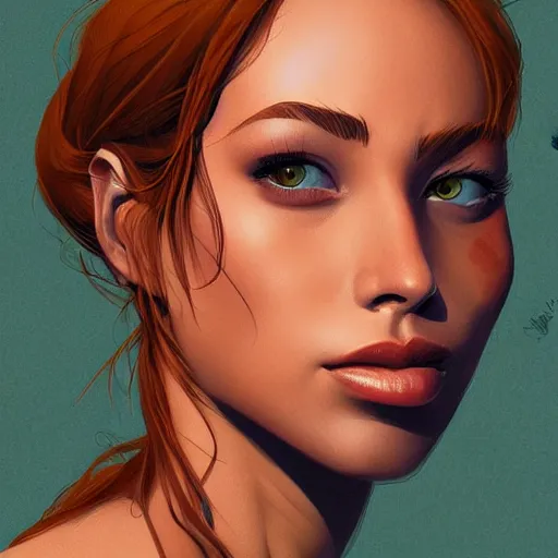 Prompt: a stunning upper body portrait of a beautiful woman by marvel comics, digital art, trending on artstation