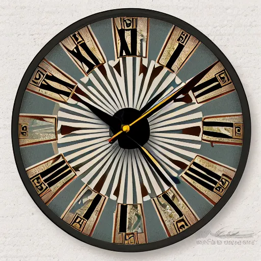 Image similar to art deco design for a wall clock