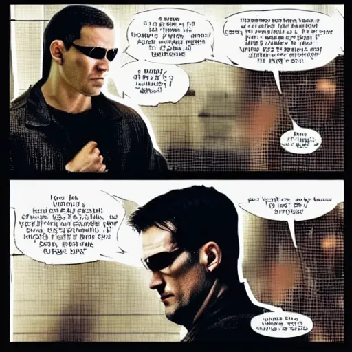 Prompt: frank castle in the matrix