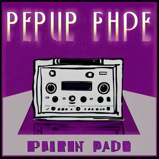 Prompt: purple radio