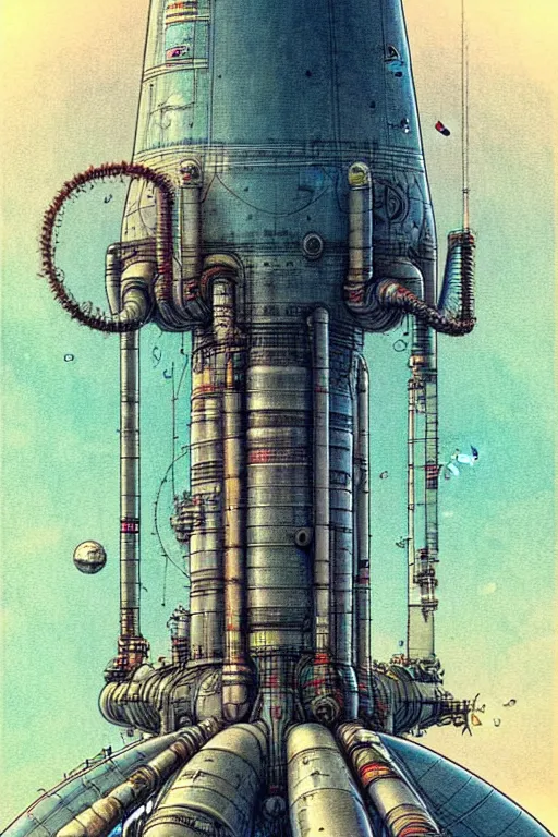 Prompt: design only, retro future nuclear reactor core control rods designs borders lines decorations space machine. muted colors, by jean - baptiste monge