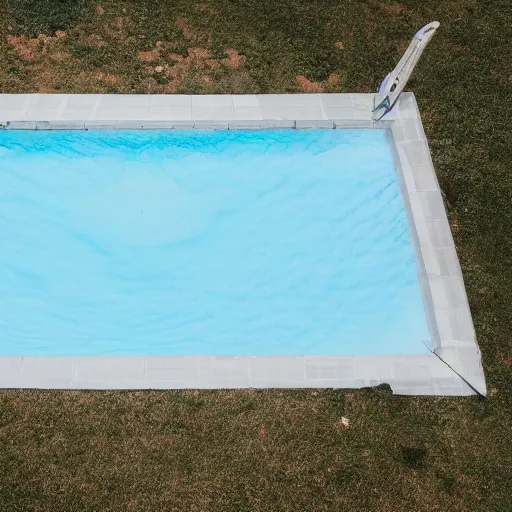 Prompt: an empty pool filled with white fluid