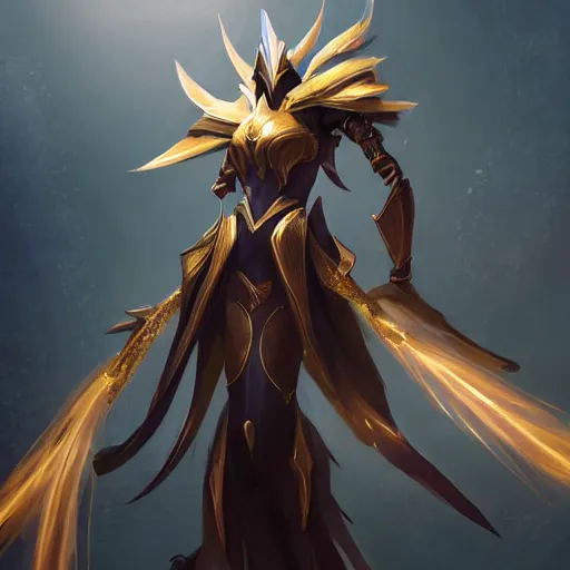 Image similar to cinematic, hyperdetailed elegant beautiful stunning league of legends azir armor fanart, warframe, destiny, octane