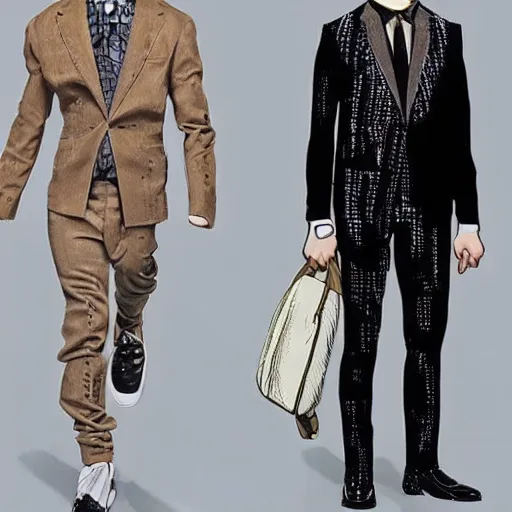 Prompt: the future of men's fashion, 2 0 2 3