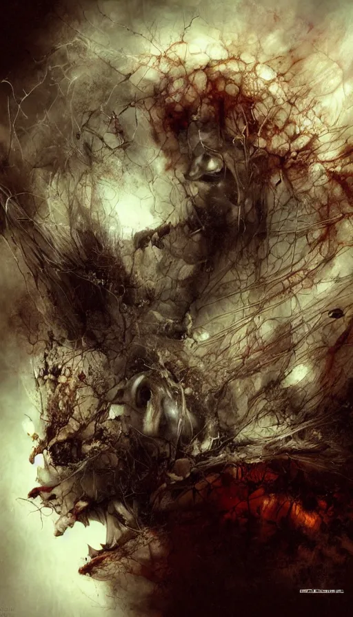 Prompt: The end of an organism, by ryohei hase