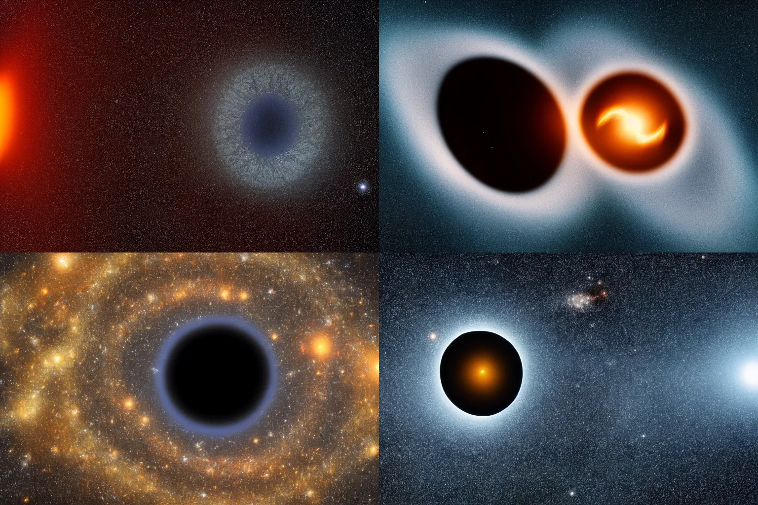 Prompt: photograph of a distant blackhole, blackhole, event horizon, brilliant stars, astrophotography, NASA, 4K, Detailed, HDR