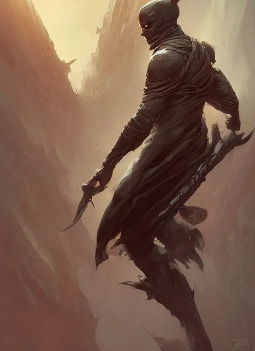 Image similar to fantasy male rogue, dim light, front game card, marvel comics, dark, intricate, highly detailed, smooth, artstation, digital illustration by ruan jia and mandy jurgens and artgerm and wayne barlowe and greg rutkowski and zdislav beksinski