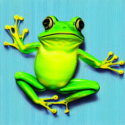 Image similar to “happy frog digital art”