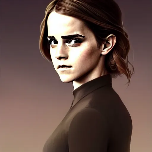 Prompt: Emma Watson with long hair, fantasy, portrait, sharp focus, intricate, elegant, digital painting, artstation, matte, highly detailed, concept art, illustration, ambient lighting, art by ilya kuvshinov, artgerm, and Greg Rutkowski