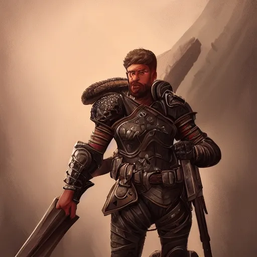 Image similar to portrait of a mercenary in bug-themed armor weilding a large rifle, D&D, fantasy, elegant, hopeful, cosmic, muscular, highly detailed, digital painting, artstation, concept art, smooth, sharp focus, illustration