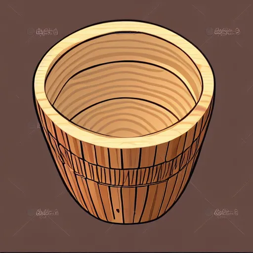 Image similar to wooden bowl, side view, sawblade, vector art