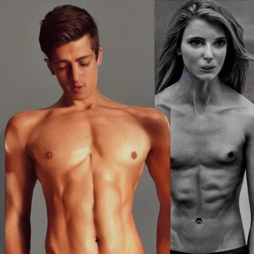 Image similar to female vs male torso anatomy for artists