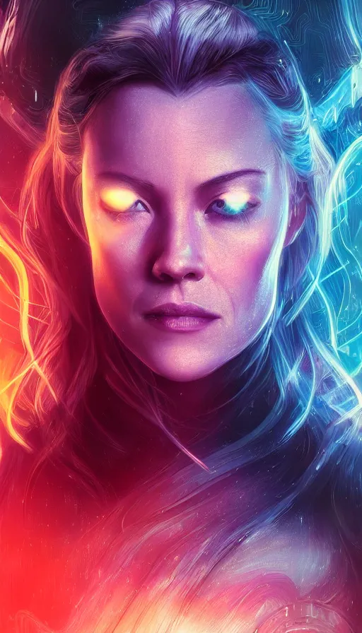 Prompt: kristanna loken, altered carbon, neon, dreamy vibe, fibonacci, sweat drops, insane intricate, highly detailed, cinematic, atmospheric. digital painting, artstation, concept art, smooth, sharp focus, illustration, unreal engine 5, 8 k, art by artgerm and greg rutkowski and alphonse mucha, laura sava, laura palmer
