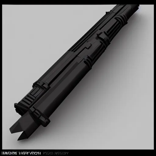 Image similar to isomorphic vector low poly lightsaber render, digitalart, cgstation, artstation