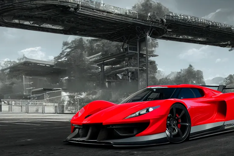 Image similar to photo wallpaper sport car gran turismo 7 forza horizon need for speed fast and furious 5 unreal engine supercar hypercar game concept car octane render, 4 khd 2 0 2 2 3 d cgi rtx style chrome reflexion global illumination ray tracing hdr arstation pixar and disney unreal