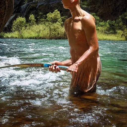 Prompt: documentary photos of feral humans in womb of fly fishing flower, national geographic photography, highly detailed, hyper realistic, philosophical, full of symbolism