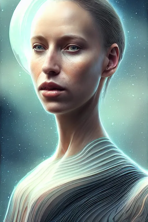 Prompt: epic professional digital art of stunningly gorgeous female starship biologist, by leesha hannigan, iris van herpen, artstation, cgsociety, wlop, epic, much wow, much detail, gorgeous, detailed, masterpiece