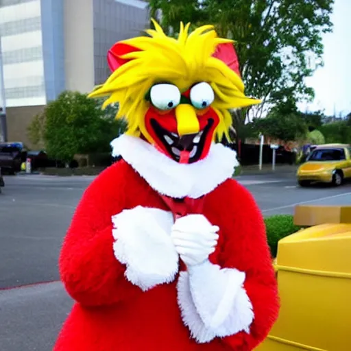 Prompt: ronald mcdonald fursuit