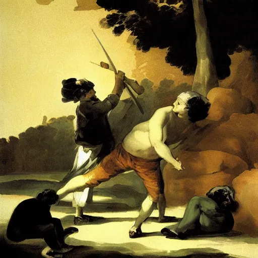 Prompt: new francisco goya graphic artwork, goya graphic art style