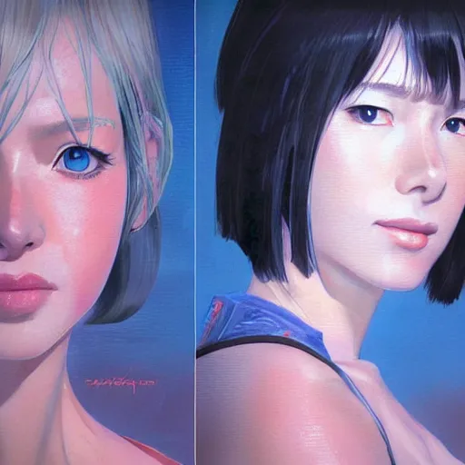 Image similar to rene zellweger as a manga girl, portrait, realistic shaded perfect face, fine details. anime. realistic shaded lighting poster by ilya kuvshinov katsuhiro otomo ghost - in - the - shell, magali villeneuve, artgerm, jeremy lipkin and michael garmash and rob rey