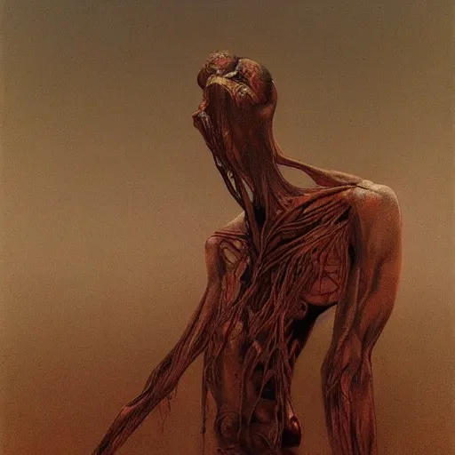 Image similar to the most creepy thing by zdzisław beksinski, by zdzisław beksinski, by zdzisław beksinski, by zdzisław beksinski, by zdzisław beksinski