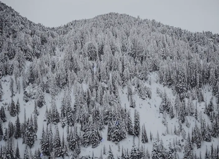 Image similar to symmetry!! a 2 8 mm macro tilt shift view of a beautiful rugged snowy mountain range, photography, film, film grain, canon 5 0 mm, cinematic lighting, golden hour, hazy,