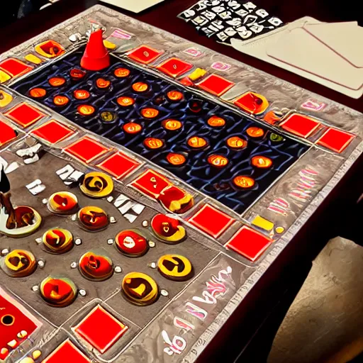 a devil playing a table top strategy game | Stable Diffusion | OpenArt
