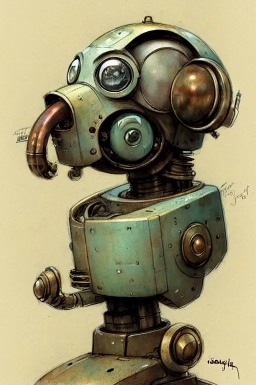 Image similar to (((((1950s robot . muted colors.))))) by Jean-Baptiste Monge !!!!!!!!!!!!!!!!!!!!!!!!!!!