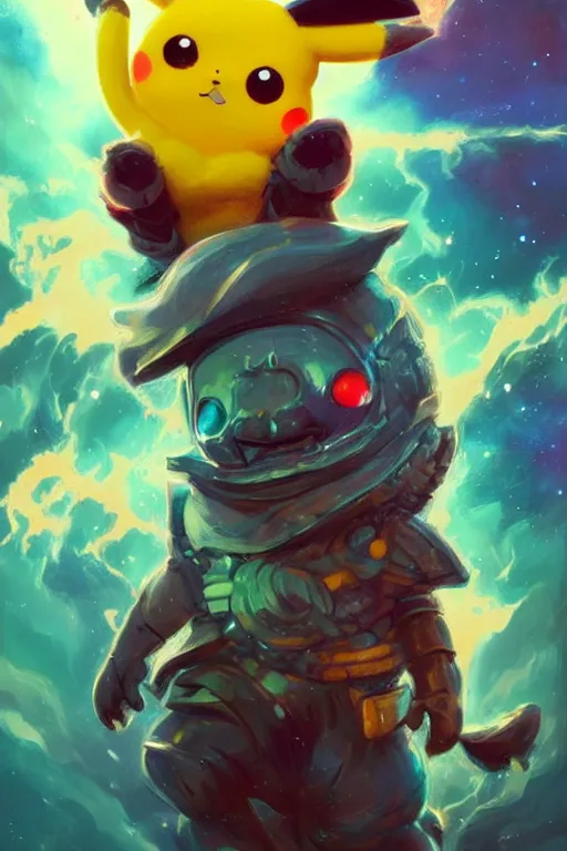 Image similar to pikachu as predator, electricity, bubble gums, highly detailed, high contrast, light reflection, trippy, nebula, trending on artstation by artgem, by peter mohrbacher, by wlop, by ruan jia