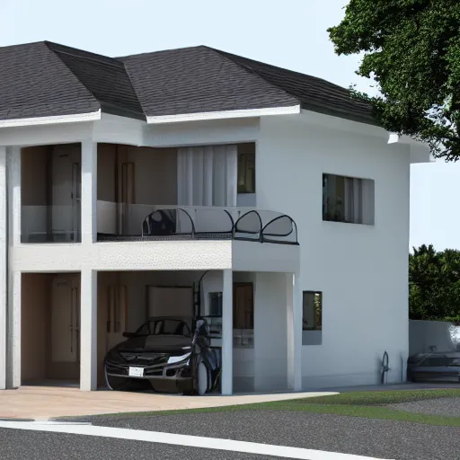 Image similar to 3 d render of a house