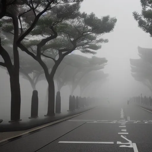 Image similar to Foggy in Tokyo