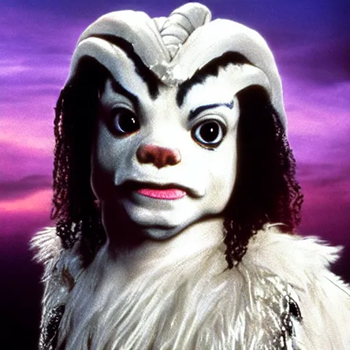 Image similar to Michael Jackson as Falkor from The Neverending Story