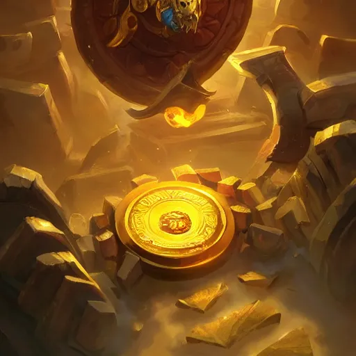 Image similar to thick golden coin spell, thick gold coin, floating golden coin, gold coin, floating coin, tossing a coin, bright masterpiece artstation. 8 k, sharp high quality artwork in style of jose daniel cabrera pena and greg rutkowski, concept art by tooth wu, blizzard warcraft artwork, hearthstone card game artwork