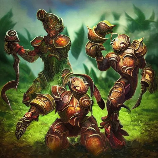 Image similar to “ plant warriors are in their first game, detailed fine art ”