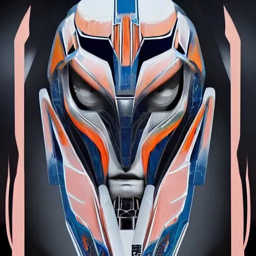 Image similar to symmetry!! a female transformer with tribal paint, cruel eyes!! very symmetrical face, highly detailed, by vitaly bulgarov, by steven zavala, by matt tkocz, by shane baxley, transformers cinematic universe, pinterest, deviantart artstation _ h 7 5 0