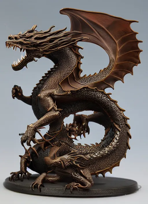 Image similar to 80mm, resin detailed model figure of dragon bronze