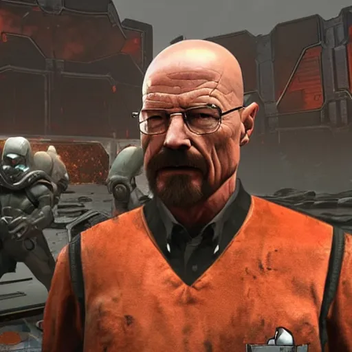 Image similar to Walter White in Doom eternal