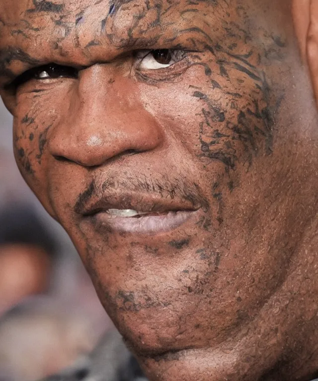 Prompt: photo portrait of Mike Tyson