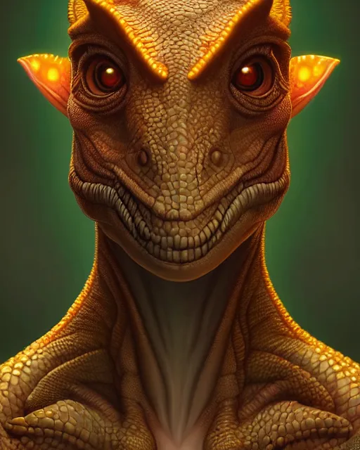 Image similar to symmetry portrait of sensual dinosaur, fae, glowing skin, intricate, elegant, highly detailed, digital painting, artstation, concept art, smooth, sharp focus, illustration, art by artgerm and greg rutkowski and fra angelico and unreal engine 5