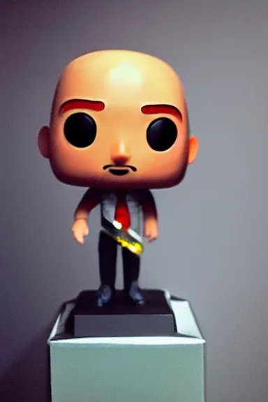 Prompt: “ very very intricate photorealistic photo of a jeff bezos funko pop, photo is in focus with detailed atmospheric lighting, award - winning details ”