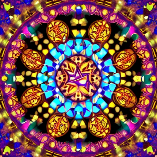 Image similar to Pysanky kaleidoscope magic circle