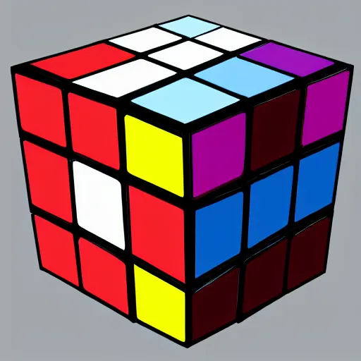 Image similar to a rubix cube by andy warhol, digital art, trending on artstation