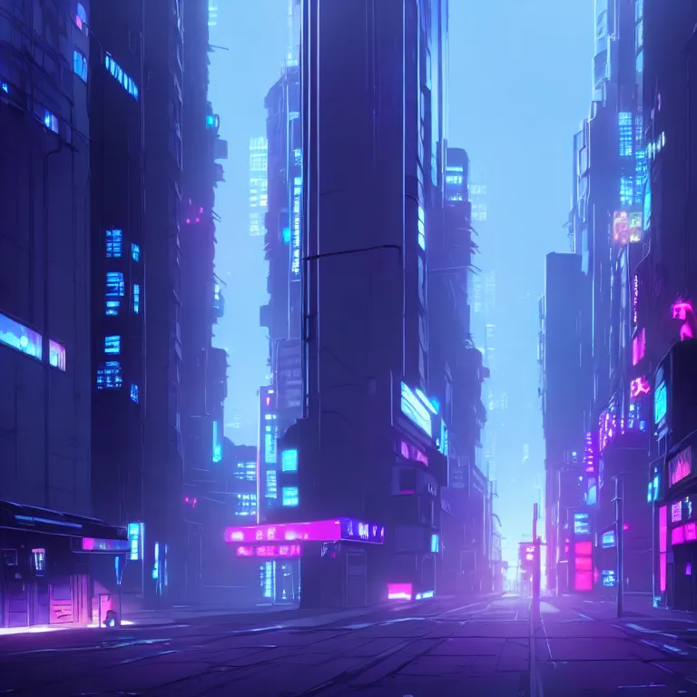 Prompt: city hightway in the atmospheric cyberpunk anime film, gouache matte background painting, neon noir, at night with lights, by makoto shinkai, in the anime series ergo proxy, beautiful specular edge highlights and rim lighting