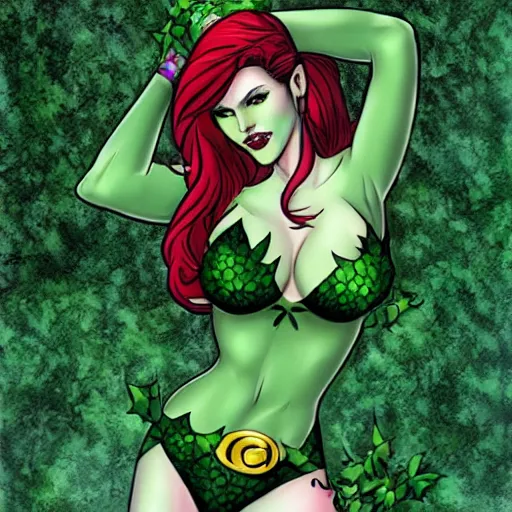 Prompt: poison ivy from batman